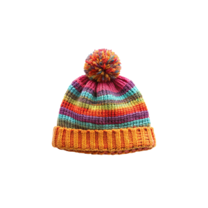 Knitted scarf for children, pastoral style