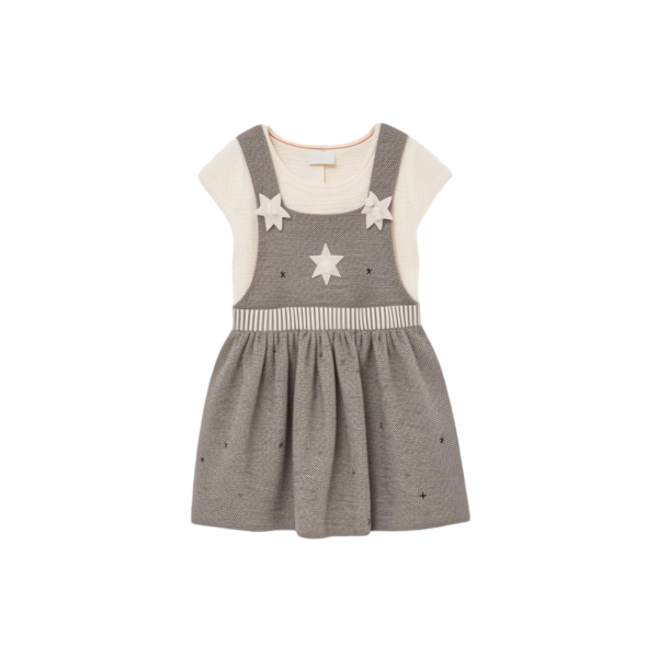 Toddler dress, sleeveless grey
