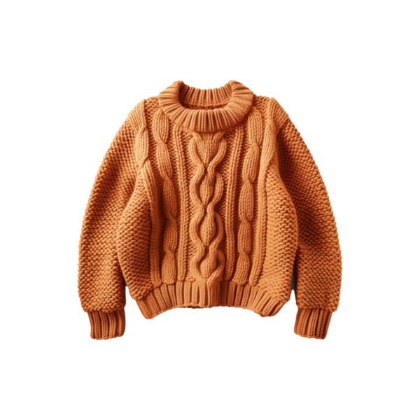 Long Sleeve Ruffle Pullover orange 1-5 years old