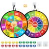 28.7" Kids Dart Board, Dinosaur Theme Double-Sided Dartboard Set with 20 Sticky Balls, Indoor Outdoor Party Games Toys for Boys Girls