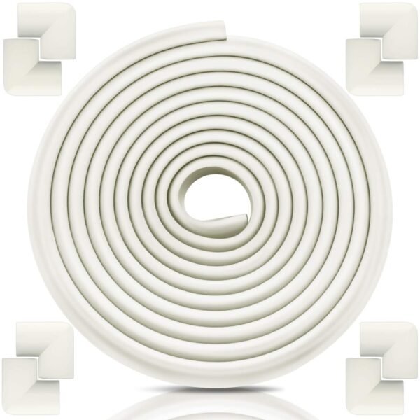 Furniture Edge and Corner Guards, Baby Proofing Edge Safety Gurards with 3M Tape, 16.4ft Table Corner Protector for Chair Desk Coffee, White