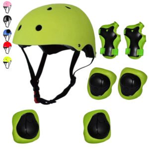Kids Protective Gear for 3-8 Years Toddlers, Knee Elbow Pads with Wrist 3 in 1 Sports Gear Set for Bike, Cycling, Skateboard, Black