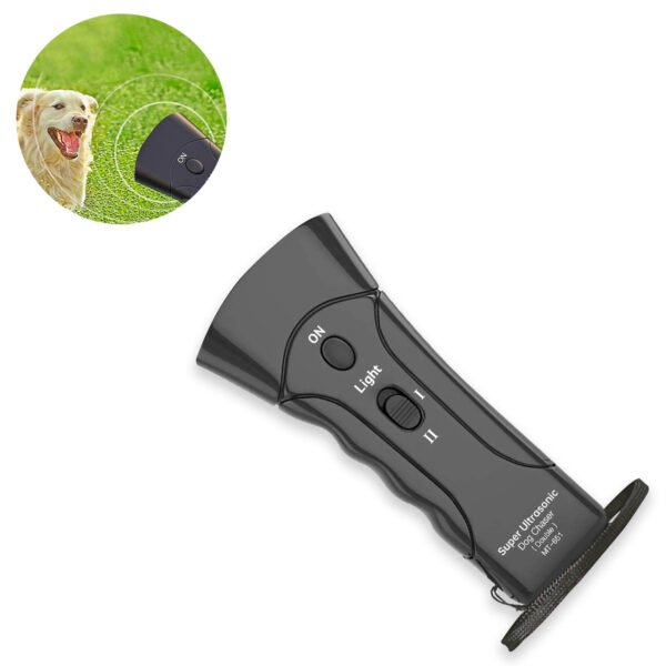 Anti Barking Device, Ultrasonic Dog Repeller & 3 in 1 Pet LED Trainer Device | Dual Channel Dog Bark Deterrent & Stop Bark Handheld Dog Training Device-1PACK