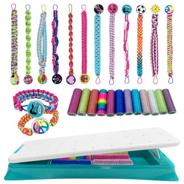Syenll Friendship Bracelet Making Kit, DIY Arts and Crafts Kit Toys, Kids Travel Activity Set Christmas Gifts for Girls